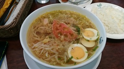 インドネシア料理スラバヤ_ソト・アヤムセット