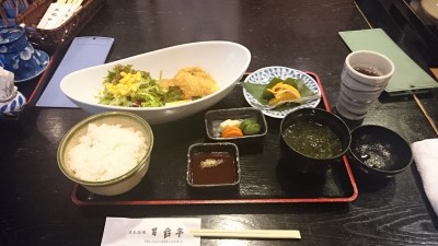 男爵亭 生かきフライ定食