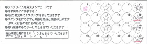 イル・キャンティ調布_ポイントカード(内)