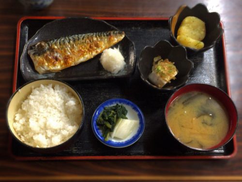 三上の焼き魚定食・鯖